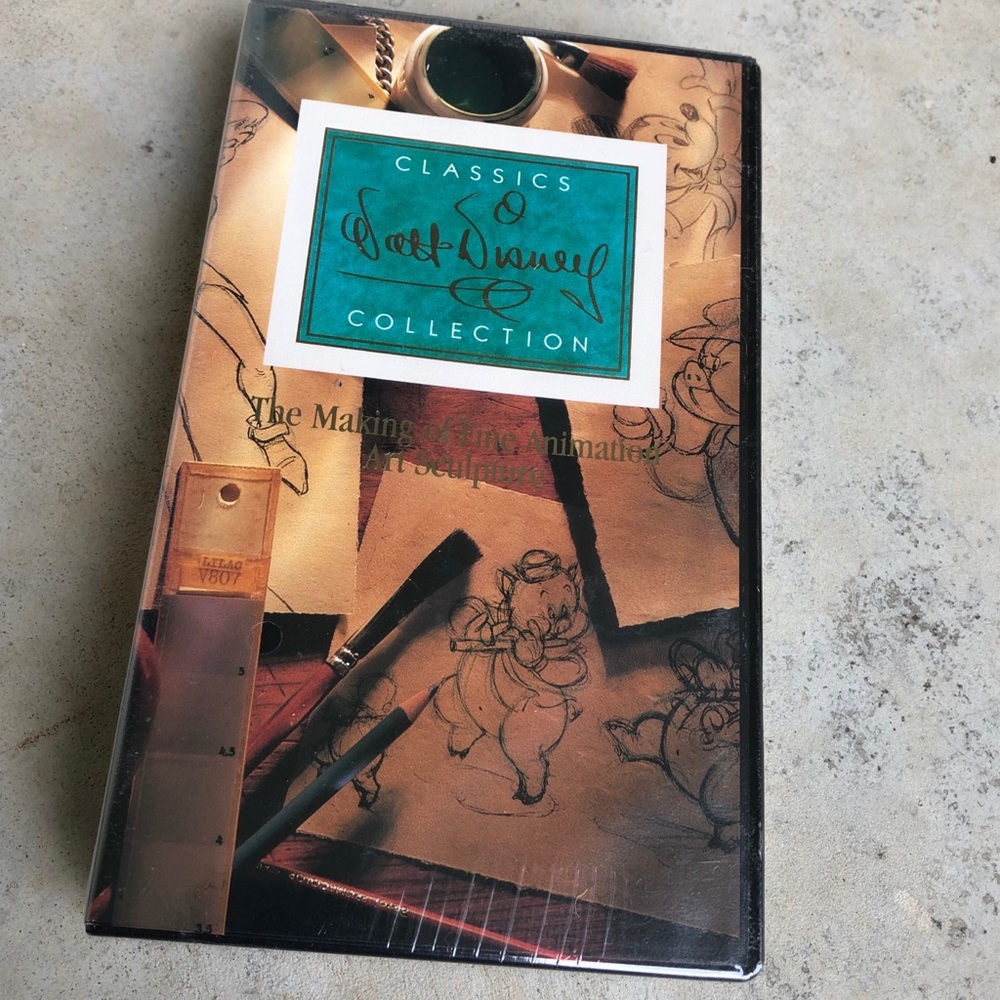 WDCC Disney VHS the Making of Fine Animation Art-Never Opened